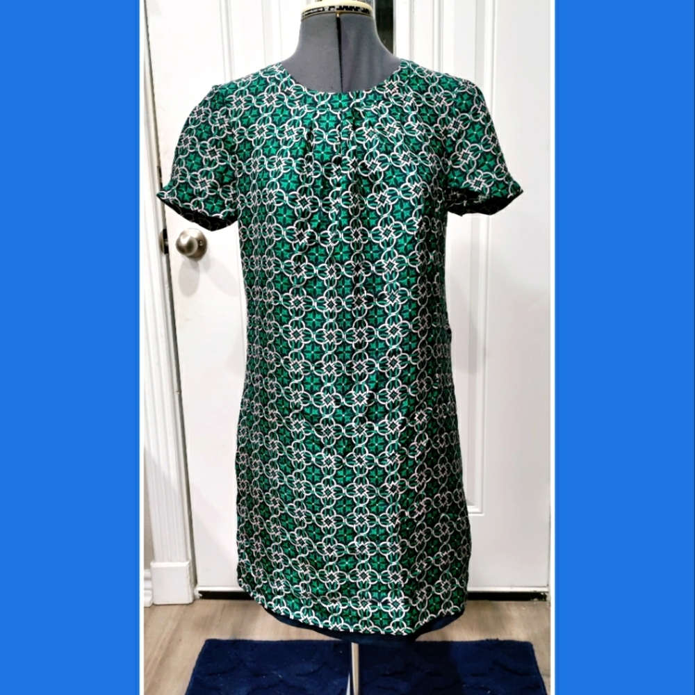 J. Crew silk swoop shift dress women's size 2